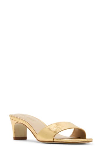 Steve Madden Patsy Slide Sandal In Gold