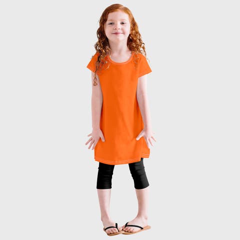 Baby Girls Soft 100% Cotton Knit Jersey Cap Sleeve Dress (Baby)