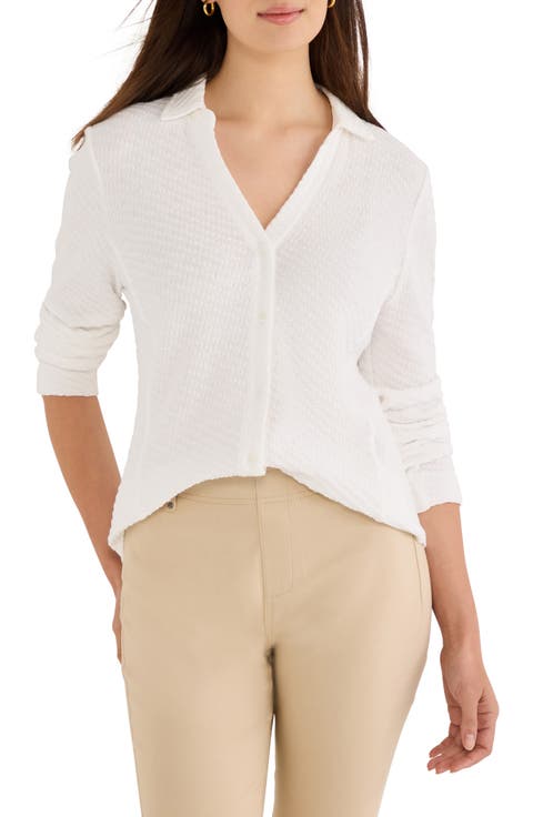 Texture Stretch Knit Shirt