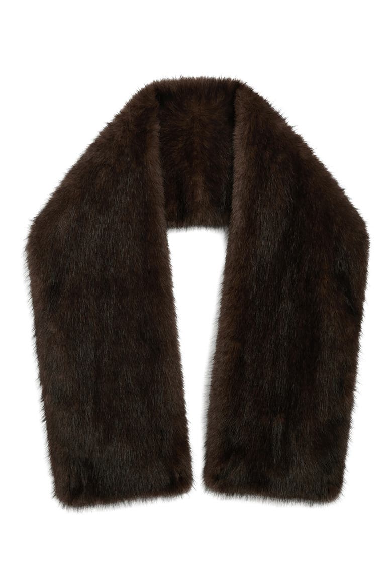 Dame Faux Fur Shawl, Alternate, color, FAUVE MULTI