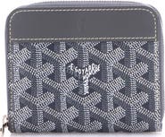 Pre-Owned Goyard Matignon Zip Wallet Coated Canvas with Leather PM