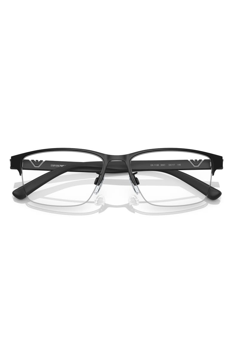 Emporio Armani 56mm Pillow Optical Glasses, Alternate, color,