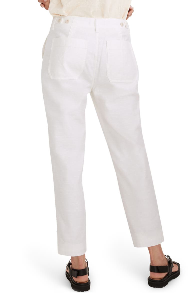 Griff High Waist Tapered Fatigue Pants, Alternate, color, ANTIQUE CREAM