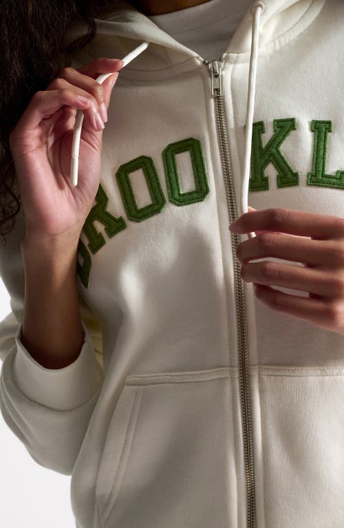 Brooklyn Industries Logo Front Zip Hoodie