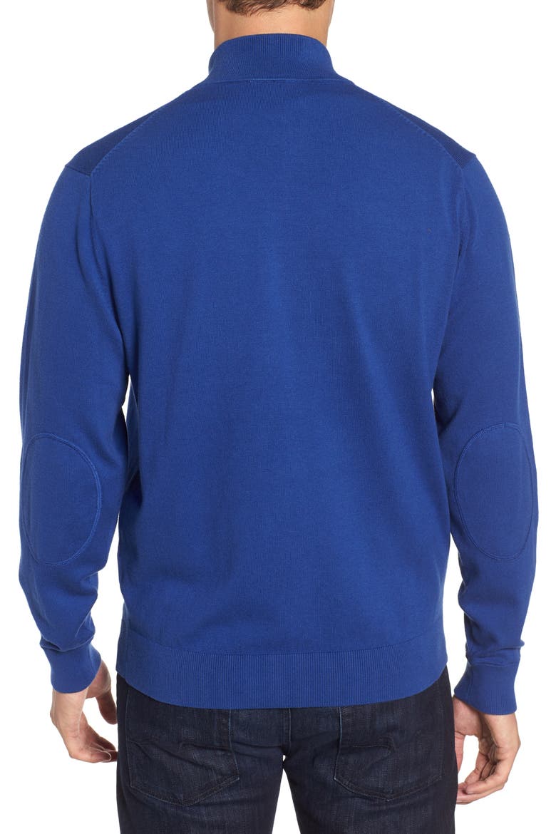 New York Giants - Lakemont Regular Fit Quarter Zip Sweater, Alternate, color, TOUR BLUE