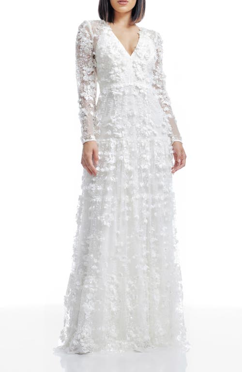 DRESS THE POPULATION DRESS THE POPULATION ANGELINA LONG SLEEVE GOWN