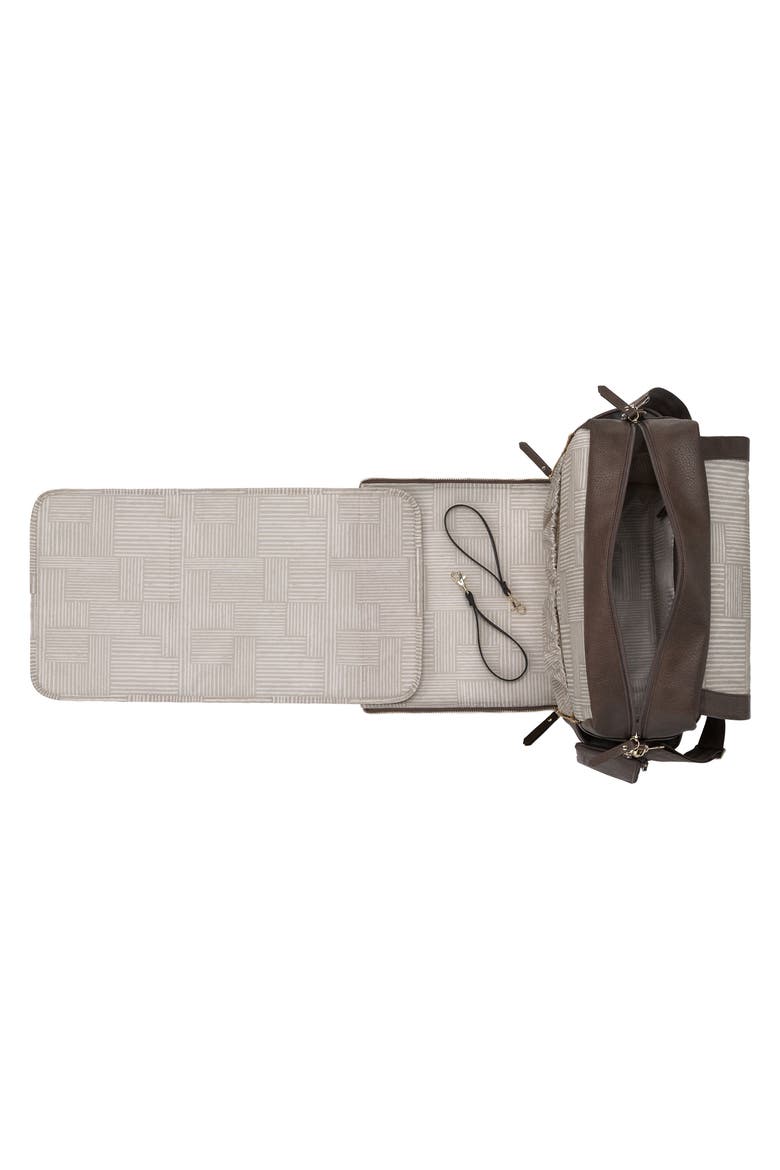 Boxy Backpack Diaper Bag, Alternate, color, SADDLE