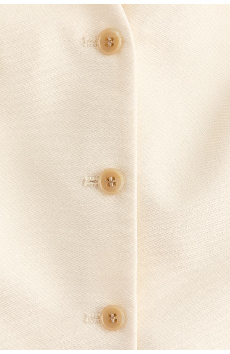 H&M V-neck Waistcoat, Alternate, color, Cream