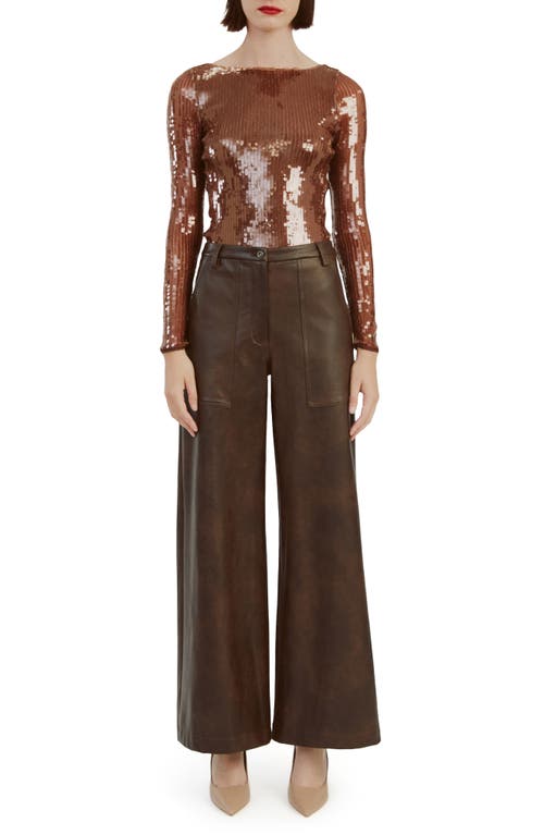 BARDOT BARDOT BRENNA SEQUIN OPEN BACK BODYSUIT