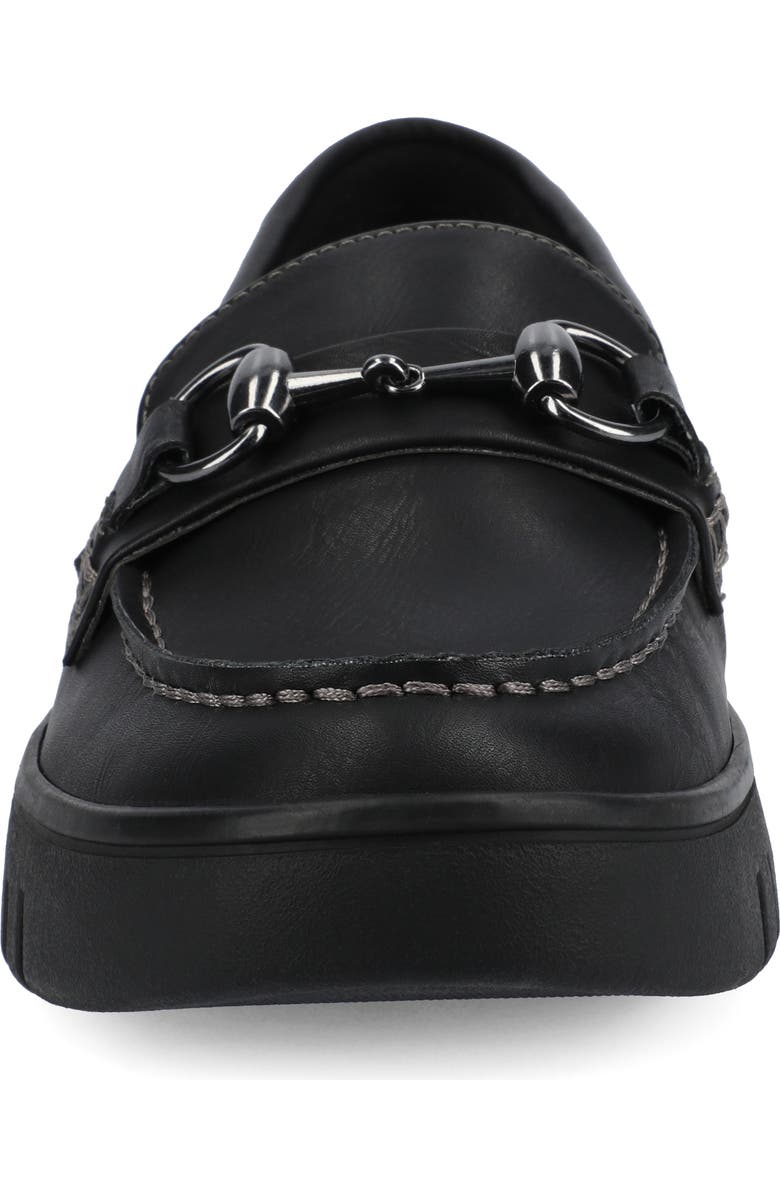 Journee Collection Kaya Horsebit Loafer, Alternate, color, Black