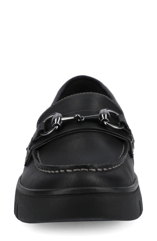Journee Collection Kaya Horsebit Loafer In Black