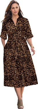 Jessica London Soft Denim Shirtdress