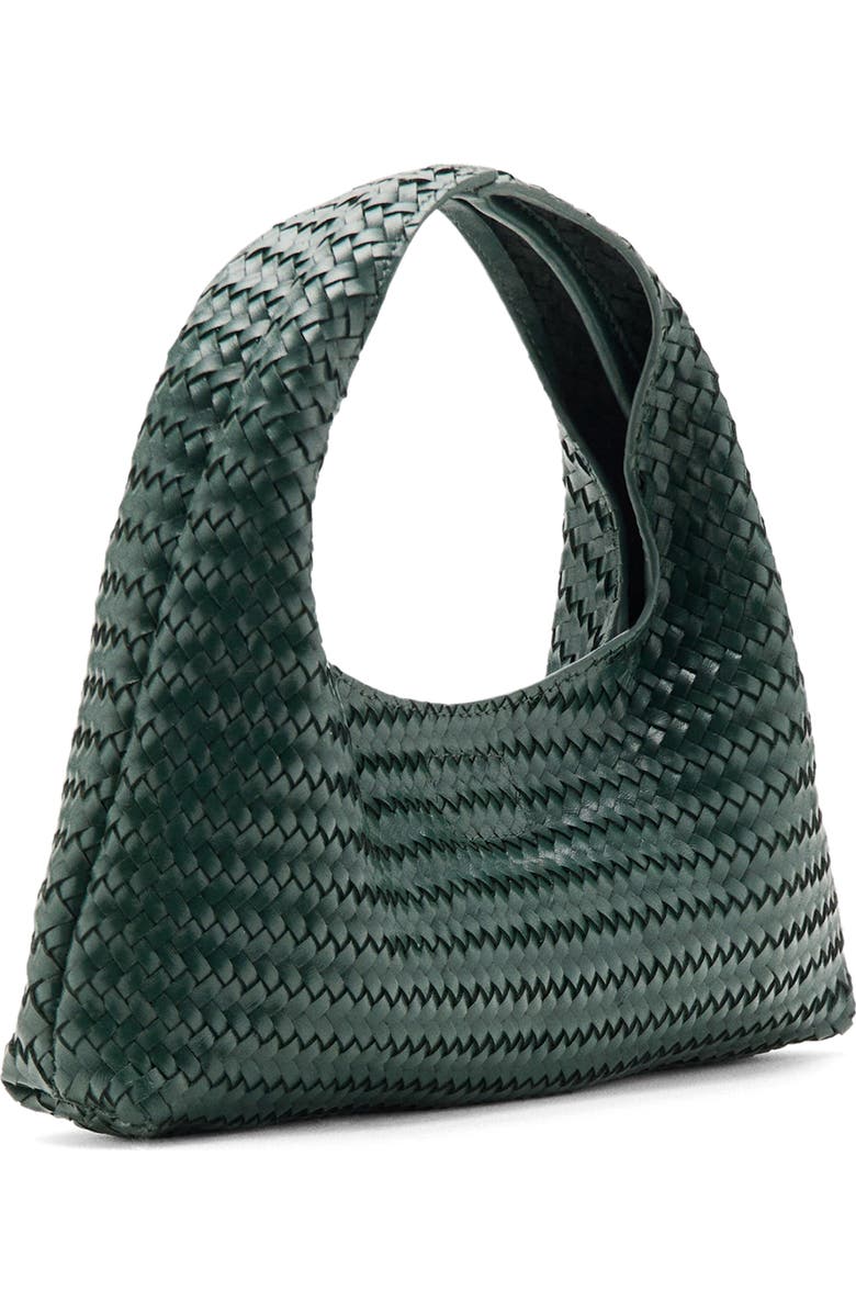MANGO Mini Braided Leather Bag, Alternate, color,