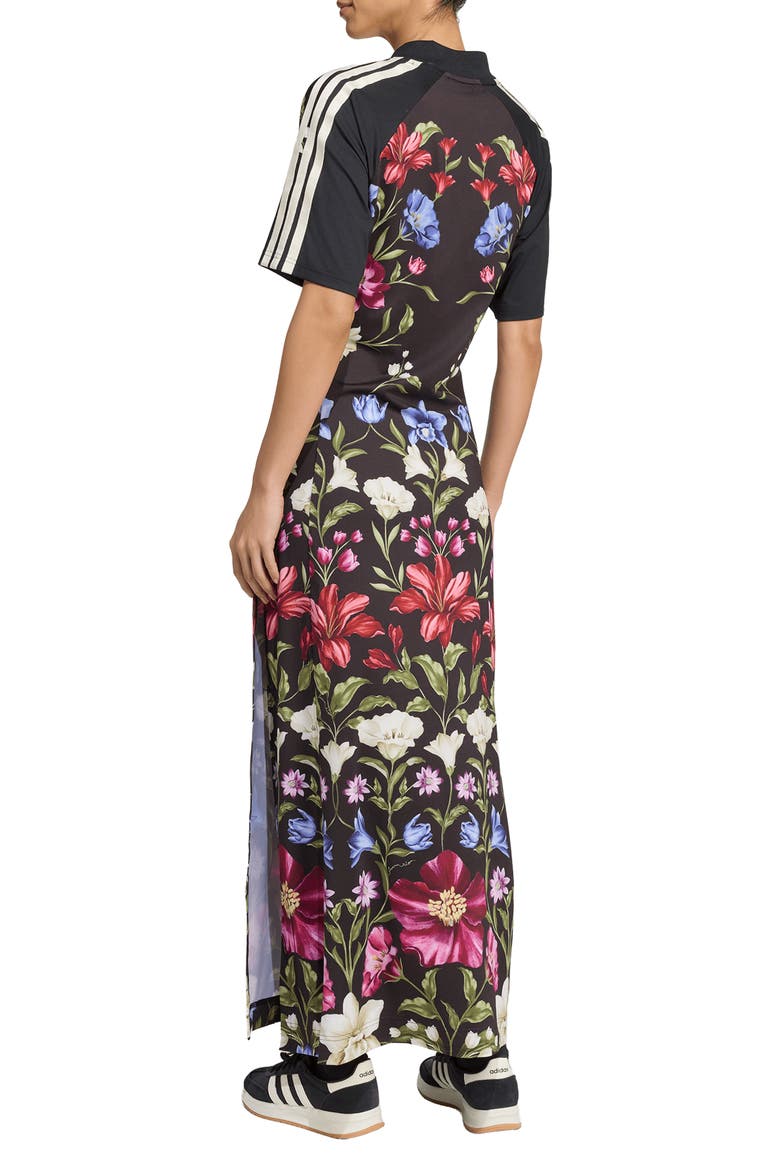 FARM Rio Premium Floral Maxi Dress, Alternate, color, BLACK/ CREAM WHITE/ GREEN