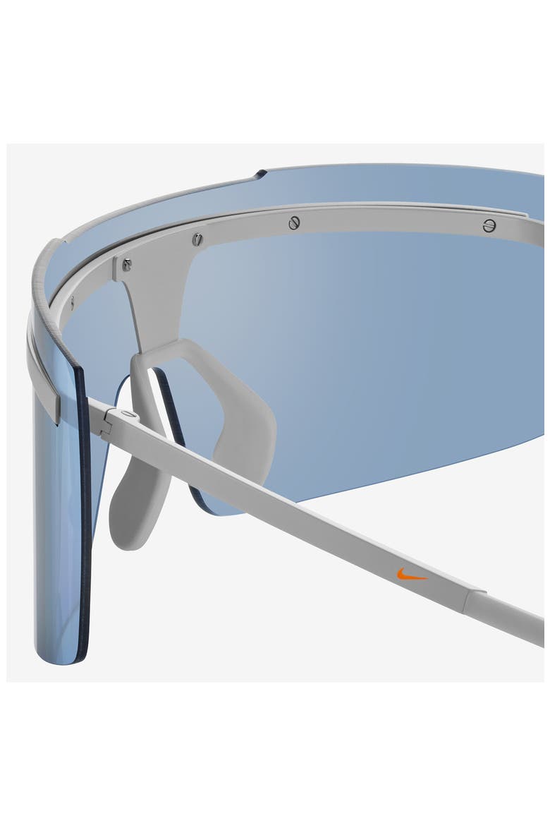 Echo Shield 67mm Sunglasses, Alternate, color, MAT FOOTBALL GREY / SILVER MIR