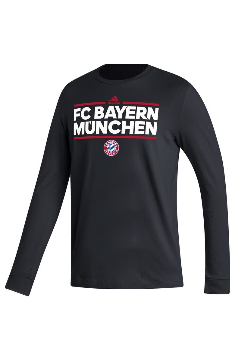 adidas Men's adidas Black Bayern Munich Dassler Long Sleeve T-Shirt, Alternate, color, 