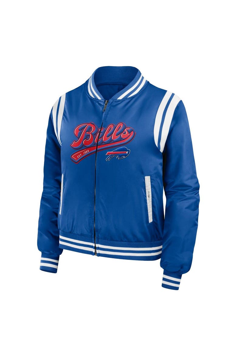 Women's WEAR by Erin Andrews Royal Buffalo Bills Bomber Full-Zip Jacket, Alternate, color, Royal