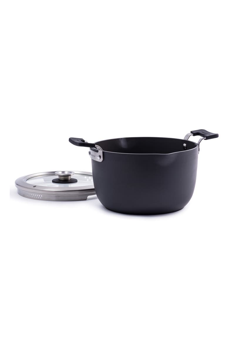 GreenPan Levels 6-Quart Anodized Aluminum Ceramic Nonstick Stockpot with Lid, Alternate, color,