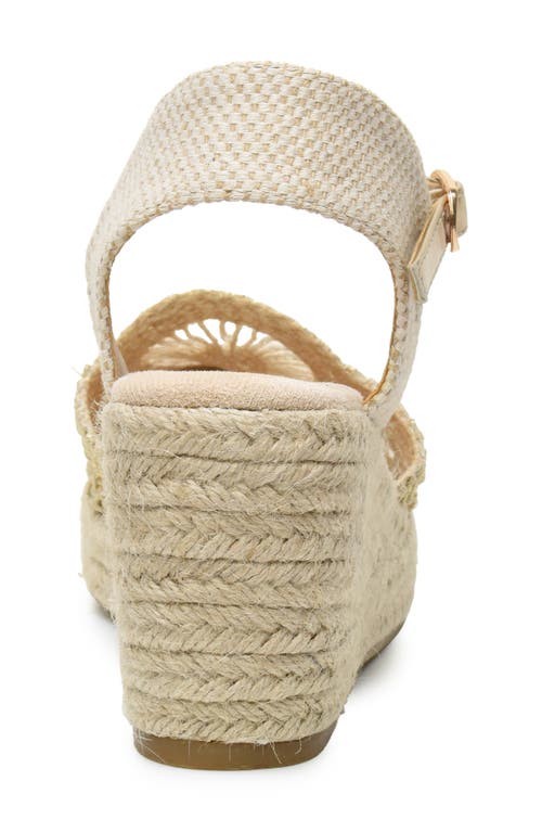 Catherine Catherine Malandrino Laboh Platform Wedge Espadrille Sandal In Gold
