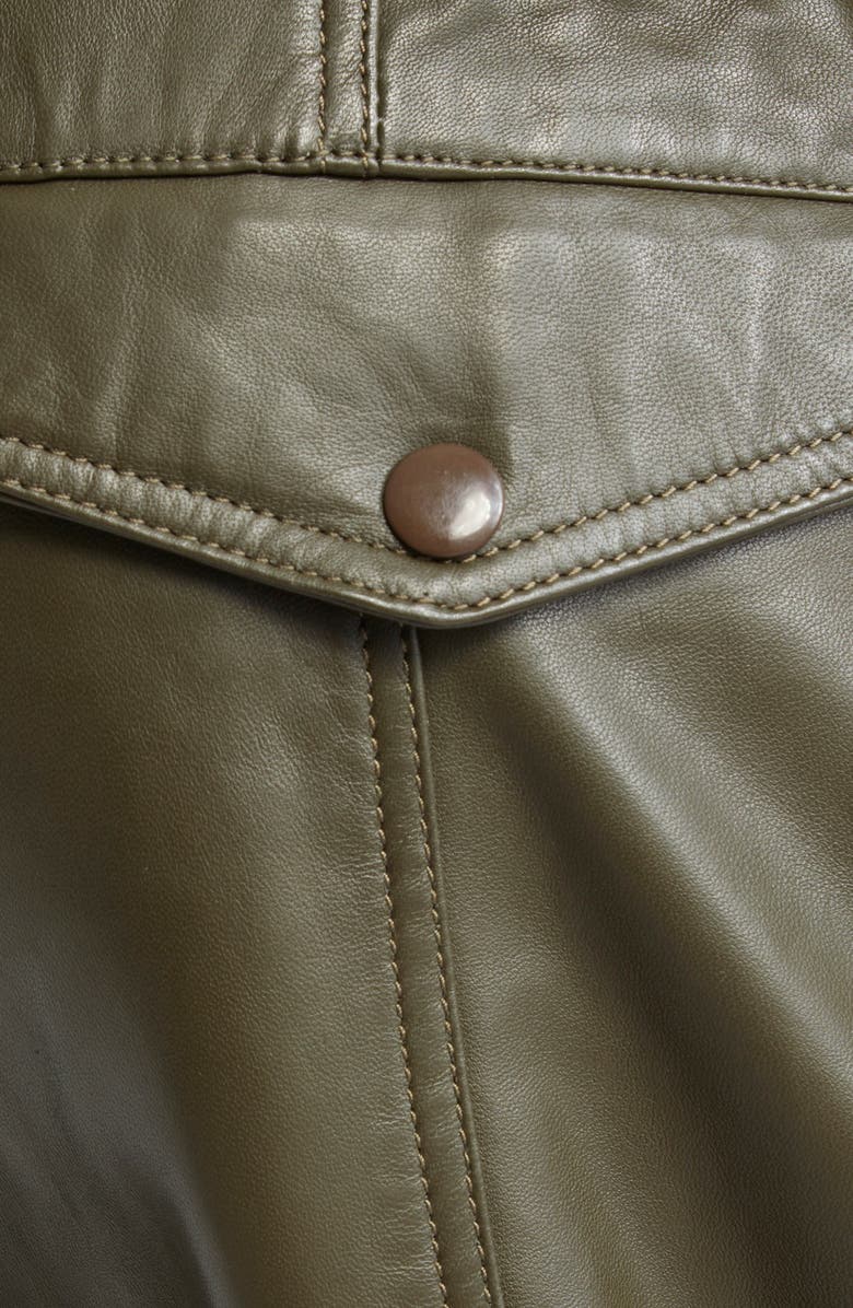 R13 Multipocket Leather Balloon Pants, Alternate, color, 