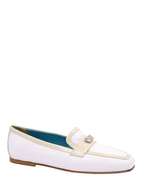 Briseide Flat Loafer with Logo Bit