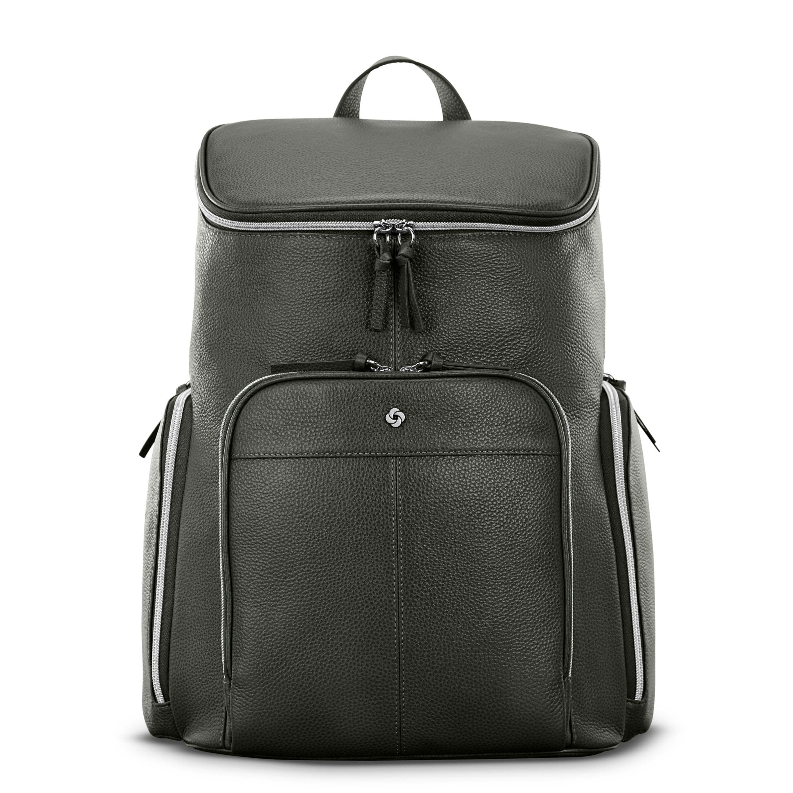 Mobile Solution 2 Leather Deluxe Backpack, Alternate, color, Olive