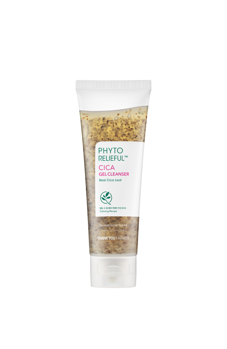 THANK YOU FARMER Phyto Relieful Cica Gel Cleanser, Main, color, White