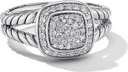 David Yurman Petite Albion® Diamond Halo Cushion Ring