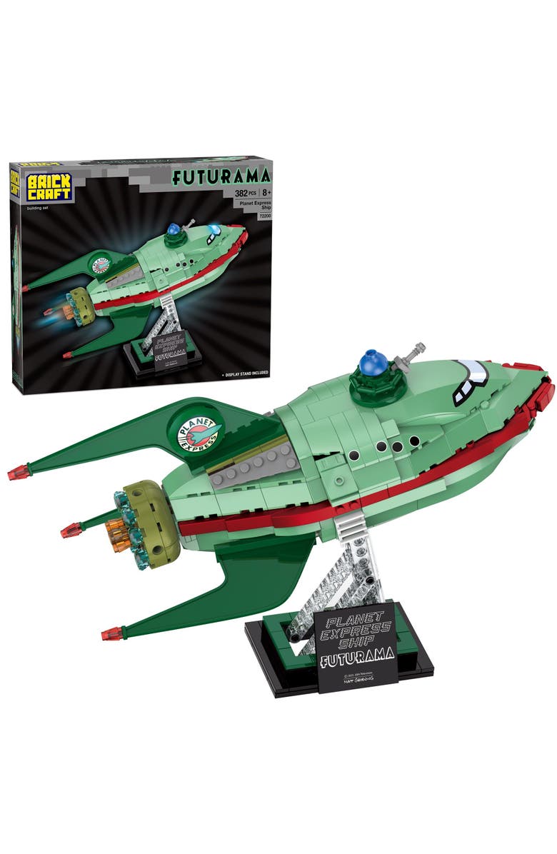 Brickcraft Futurama Planet Express Ship Building Set, Main, color, NO COLOR