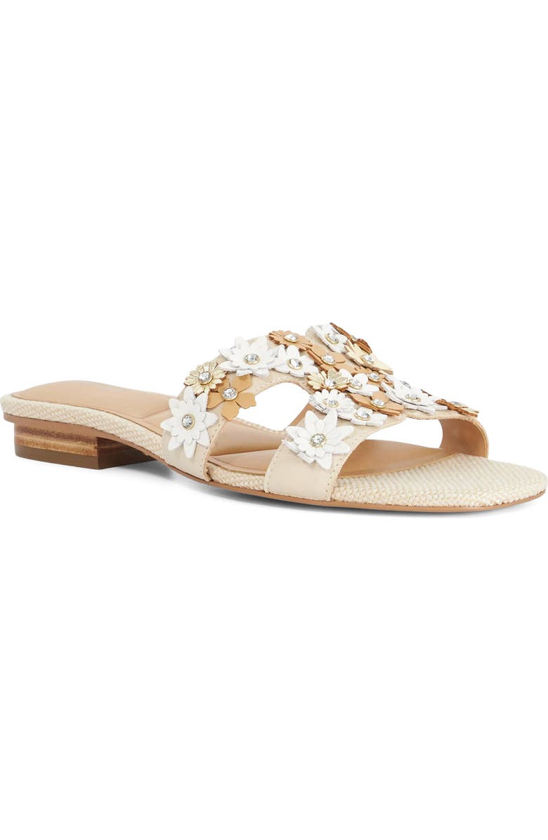 Dune London Loupes Slide Sandal, Main, color, Ecru