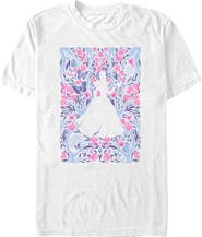 Wicked: For Good Men's Wicked For Good Glinda Floral Purple and Pink Poster Graphic T-Shirt