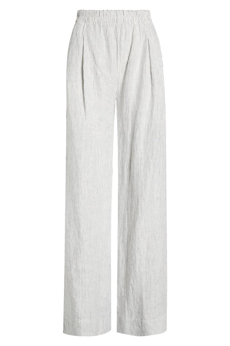 Coastal Linen Cover-Up Pants, Alternate, color, COASTAL STRIPE/ COCONUT