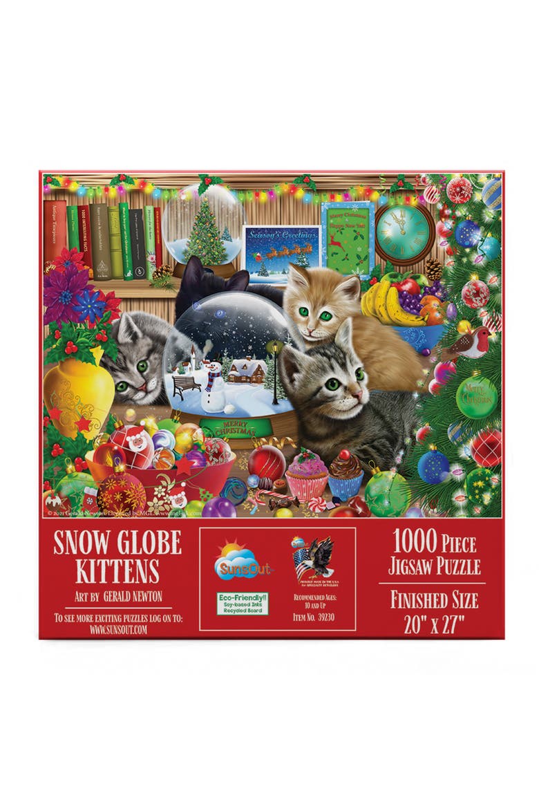 Snow Globe Kitten 1000 piece Jigsaw Puzzle for Adults, Alternate, color, Multicolor