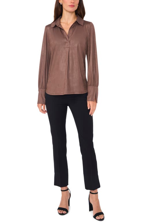 CHAUS CHAUS OVERSIZE JOHNNY COLLAR TOP 