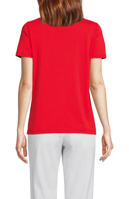 Lands' End Relaxed Supima Cotton V-neck T-shirt
