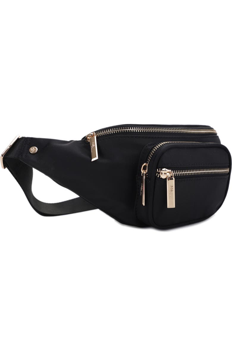 Mali + Lili Mila Nylon Belt Bag, Alternate, color, Black