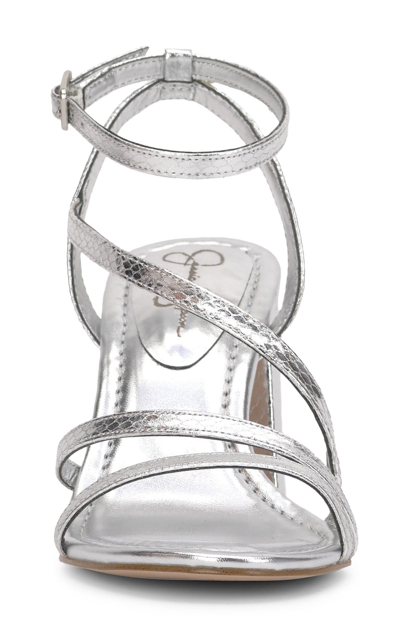 Jessica Simpson Reyvin Ankle Strap Sandal, Alternate, color, Silver