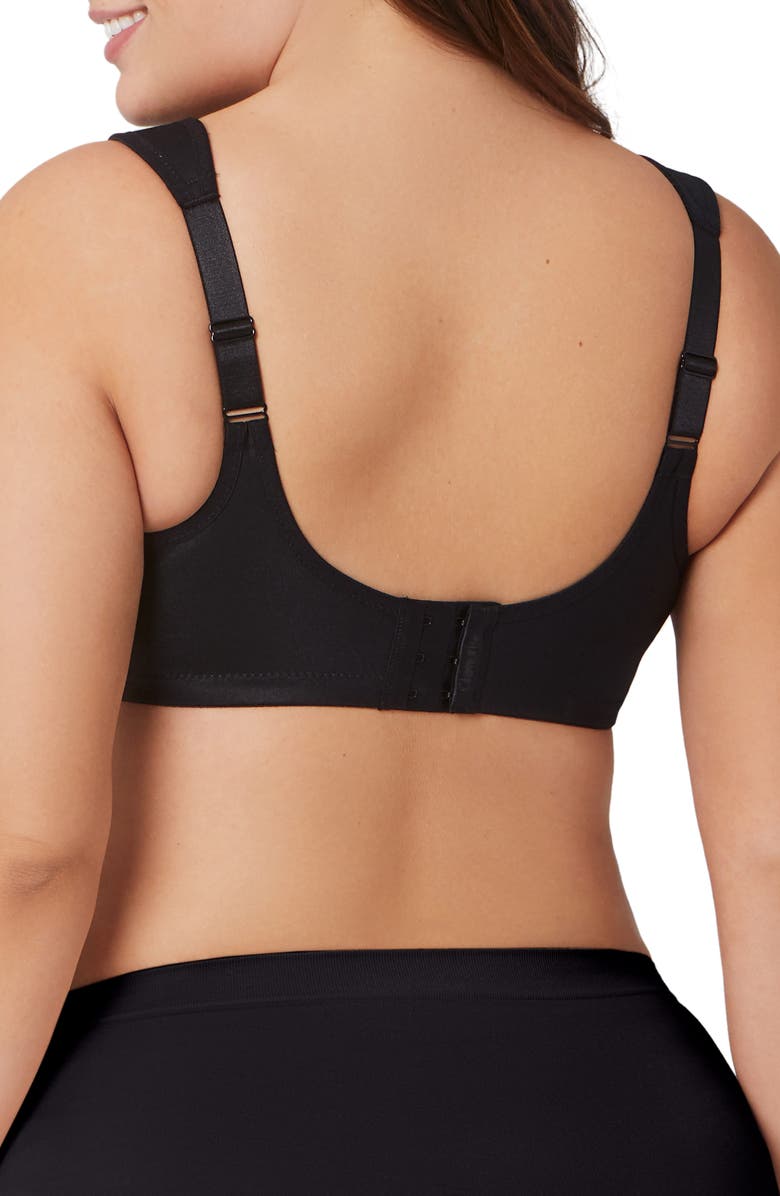 Glamorise WonderWire<sup>®</sup> Low Cut Lace Underwire Bra, Alternate, color, Black