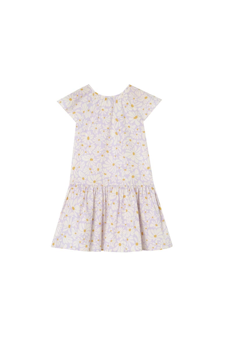 Daisy Cotton Dress, Alternate, color, Wisteria purple