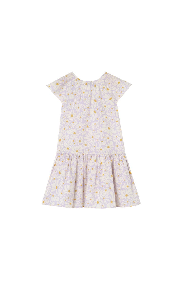 Burberry Daisy Cotton Dress, Alternate, color, Wisteria Purple