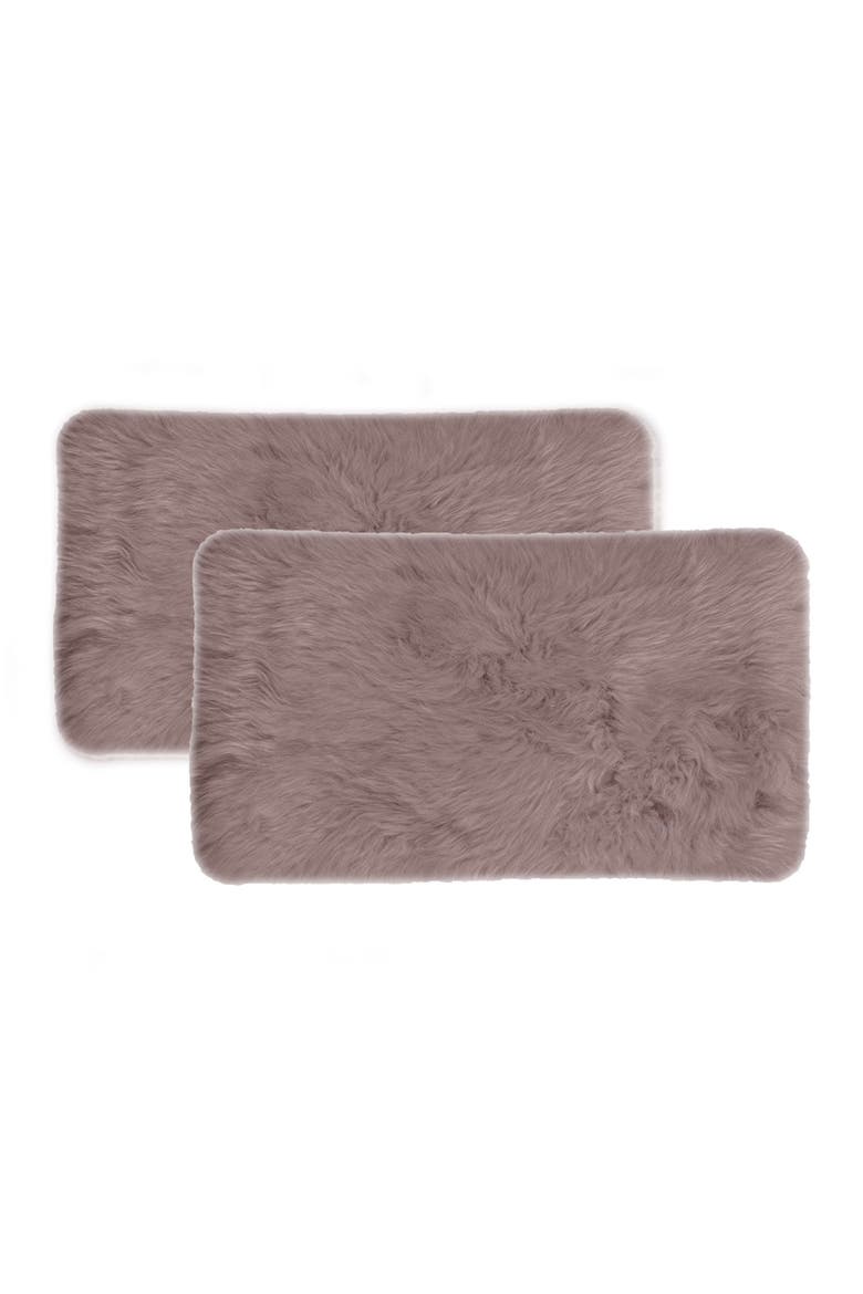 New Zealand Genuine Sheepskin Pillow - 12" X 20" - Blush - Set of 2, Alternate, color, BLUSH PINK