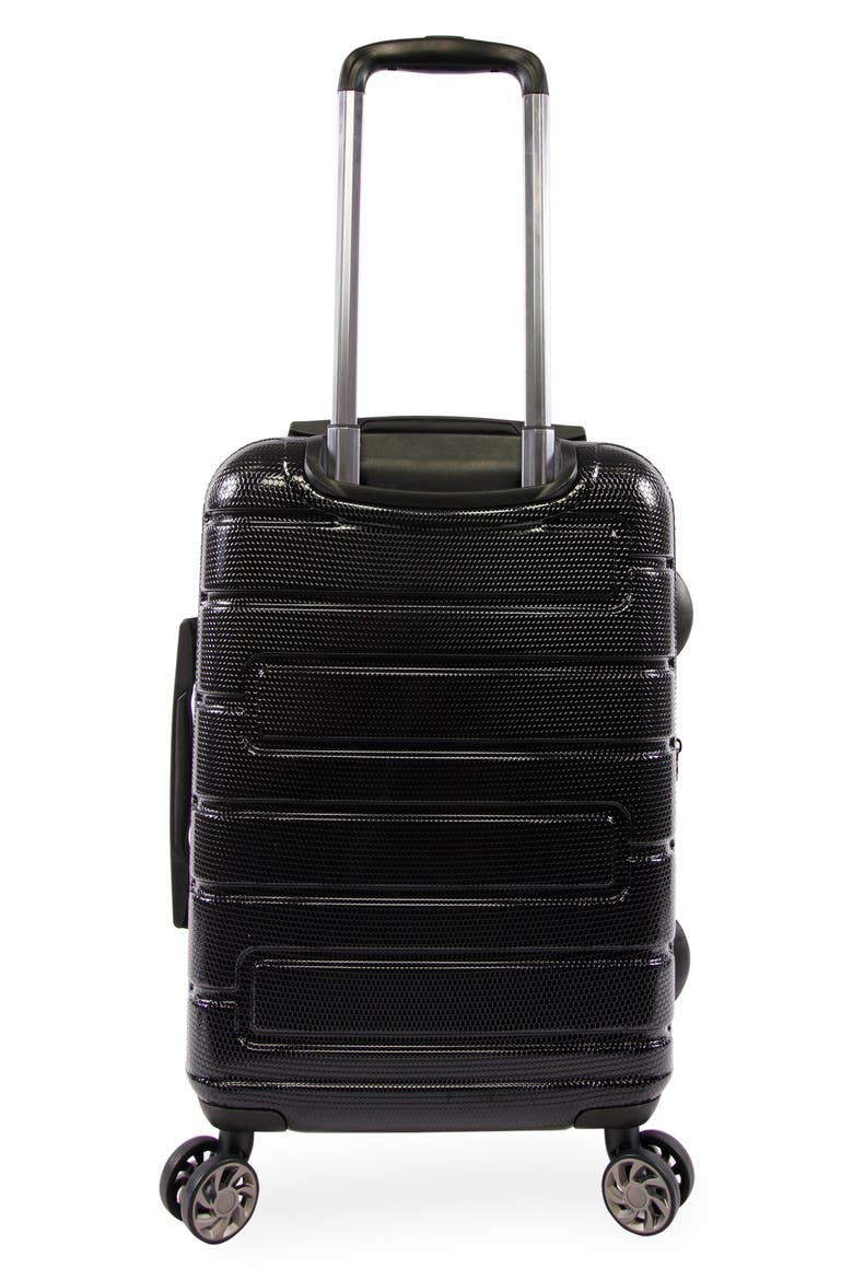 Crimson 21-Inch Hardside Spinner Luggage, Alternate, color, BLACK