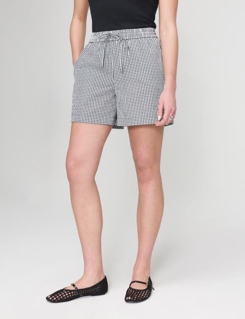 Sunny Cotton Gingham Shorts