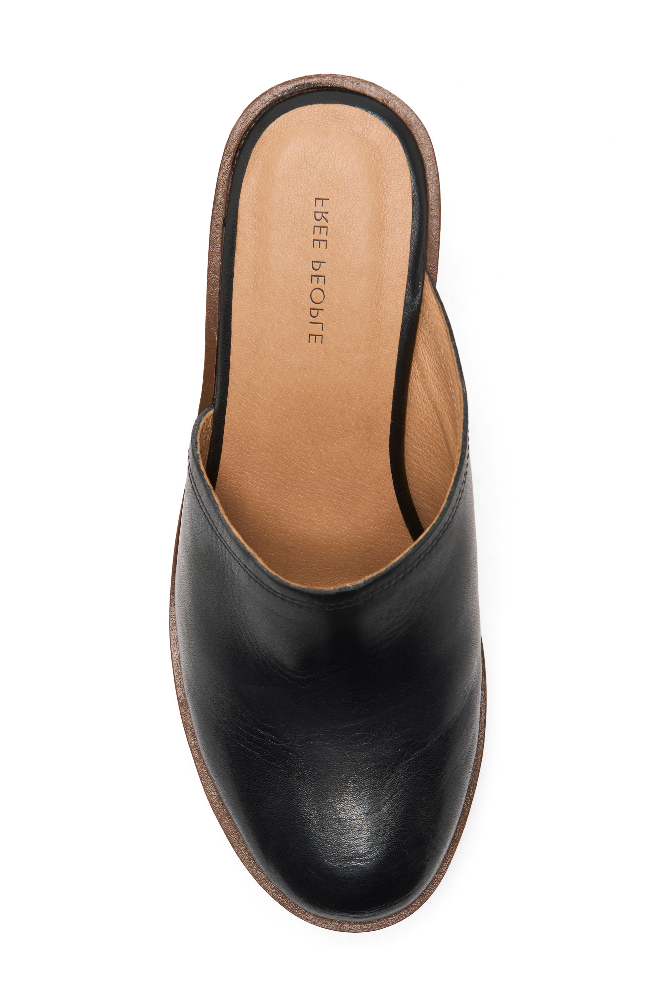 Hudson Platform Clog, Alternate, color, BLACK LEATHER