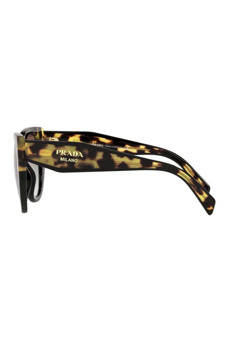 53mm Gradient Cat Eye Sunglasses, Alternate, color, BLACK/MEDIUM TORTOISE/GREY GR
