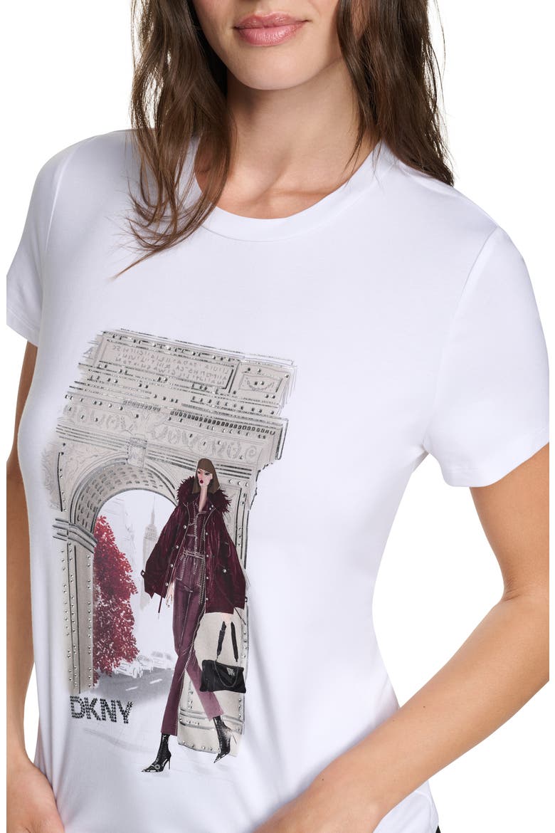 Washington Square Arch Graphic T-Shirt, Alternate, color, WHITE