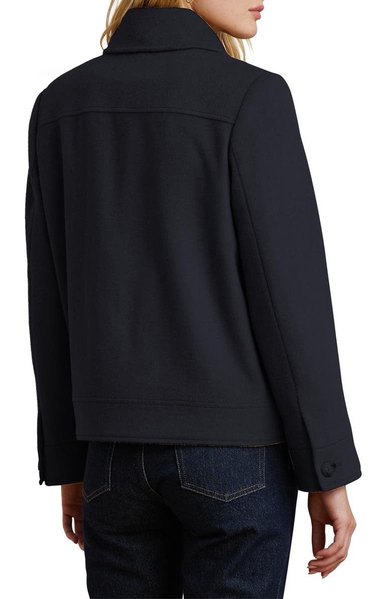 Lauren Ralph Lauren Wool Blend Felted Jacket, Alternate, color, Regal Navy