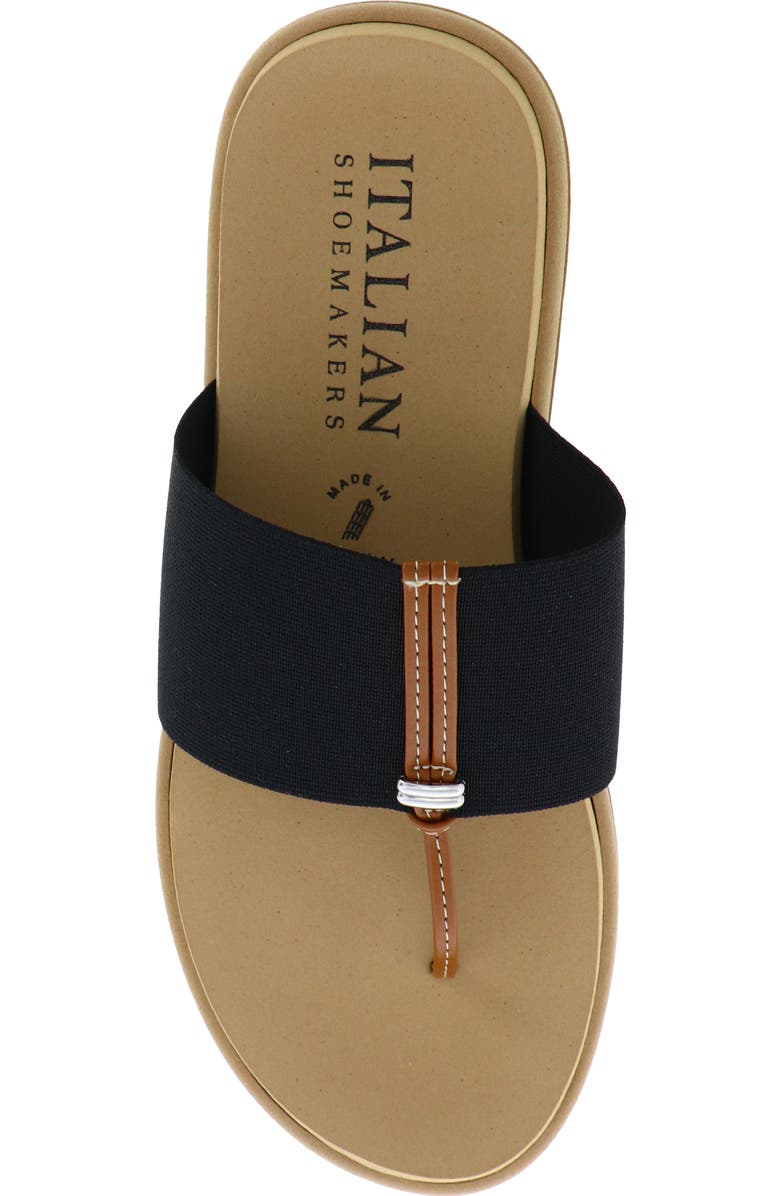ITALIAN SHOEMAKERS Jahzara Elastic Strap Sandal, Alternate, color, Black