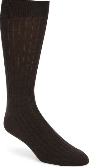 Nordstrom Merino Wool Blend Dress Socks in Navy at Nordstrom, Size Regular