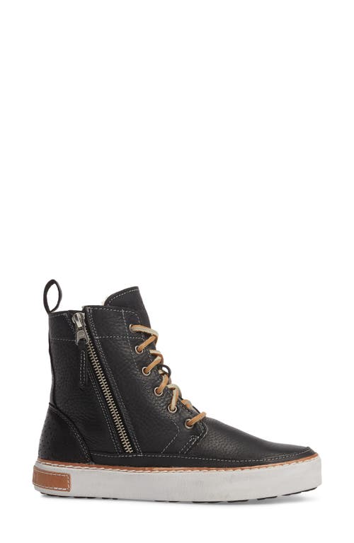 Blackstone 'cw96' Genuine Shearling Lined Sneaker Boot In Black